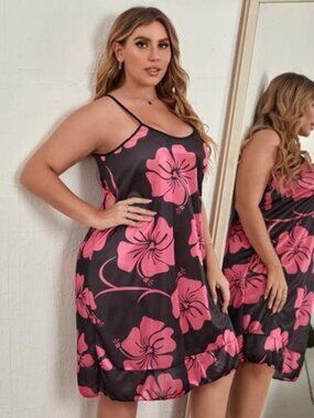Ladies 5XL floral print dress 10.00